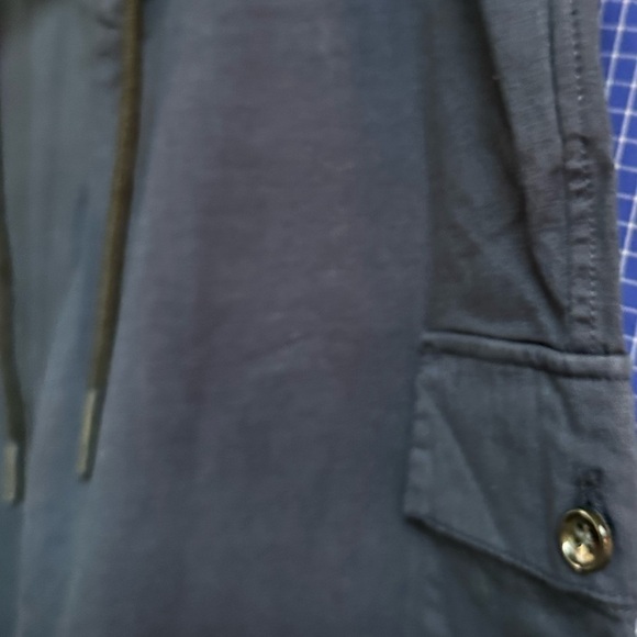 BLDWN Cargo Drawstring Pants NAVY Size Large Relaxed Fit Side pocket NWT - Picture 6 of 11